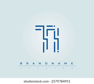 TI Technology Letter Logo Template. This tech letter logo is a graphic mark that uses letters to represent a technology company.