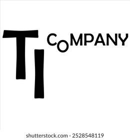 TI Vector Logo Design Creative For Company