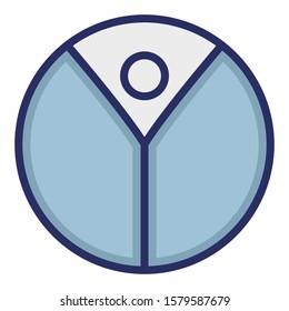 
Tiandao symbol  Isolated Vector icon which can easily modify or edit
