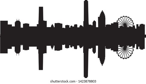 Tianjin city skyline in China