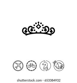 Tiara with Gemstones Icon