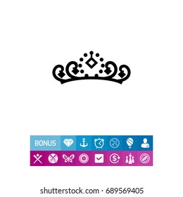 Tiara with Gemstones Icon
