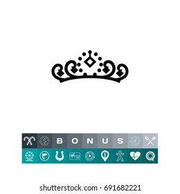 Tiara with Gemstones Icon