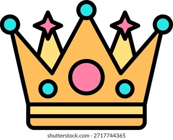 Tiara New Creative Icon Design Vektor