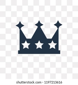 Tiara vector icon isolated on transparent background, Tiara transparency concept can be used web and mobile