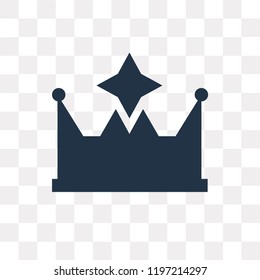 Tiara vector icon isolated on transparent background, Tiara transparency concept can be used web and mobile
