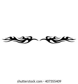 tibal fire flames, tattoos ideas designs – tribal tattoo pattern vector illustration