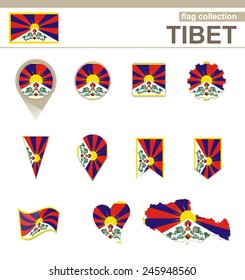 Tibet Flag Collection, 12 versions