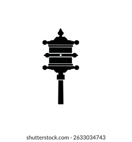 Tibetan prayer wheel sacred buddhist symbol