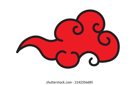 Tibetan vector cloud symbol elegant style