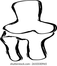 tibiofemoral icon in Doodle style 
