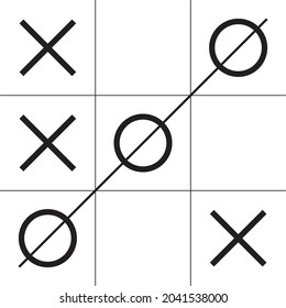 Tic tac toe board transparent background