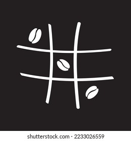 Tic Tac Toe Coffee Logo Idea