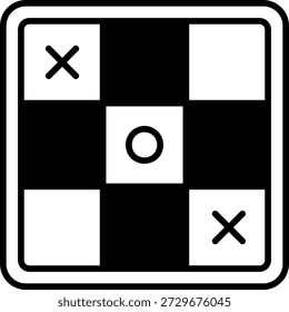 Tic Tac Toe Tablero de juego con símbolos XO