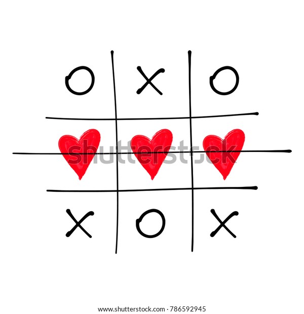 Tic Tac Toe Game Criss Cross Stock Vector (Royalty Free) 786592945