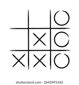 Tic tac toe game icon. Vector illustration	
