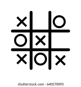 Tic Tac Toe Game Icon.