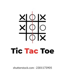 Tisches Zehenspiel mit Vektorgrafik.