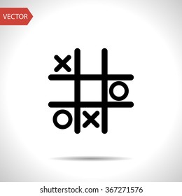 Tic Tac Toe Game Vector Icon