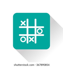 Tic Tac Toe Game Vector Icon Stock Vector (Royalty Free) 448667566 ...