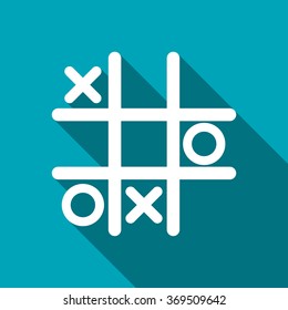 Tic tac toe game vector icon