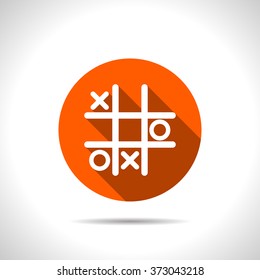 Tic tac toe game vector icon