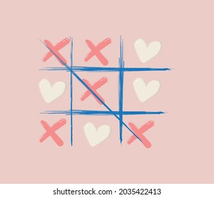 tic tac toe with heart