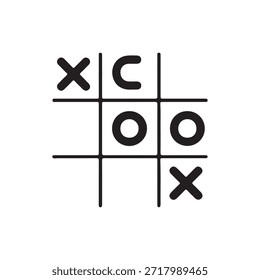 Tic tac toe icono de diseño Fondo blanco