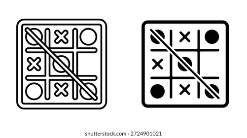 Tic tac toe icon Diseño gráfico. Ilustraciones de icono de Vector