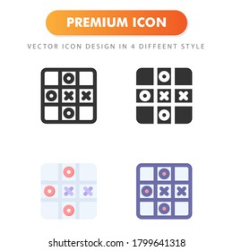tic tac toe icon isolated on white background. for your web site design, logo, app, UI. Vector graphics illustration and editable stroke. EPS 10.