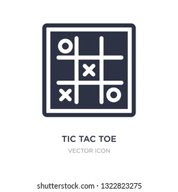 tic tac toe icon on white background. Simple element illustration from Entertainment and arcade concept. tic tac toe sign icon symbol design.