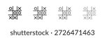 Tic tac toe icon outline trend modern simple versions