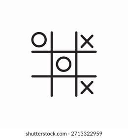 Tic Tac Toe Icono signo Vector