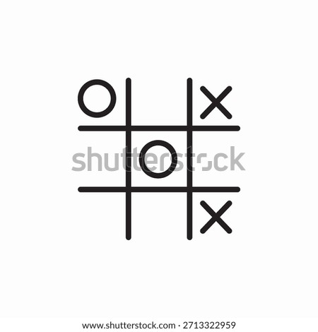 tic tac toe icon sign vector