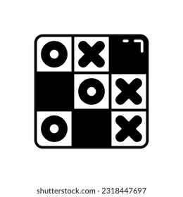 Tic Tac Toe icon in vector. Illustration