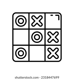 Tic Tac Toe icon in vector. Illustration