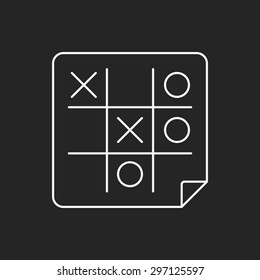 Tic Tac Toe line icon