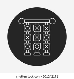 Tic Tac Toe line icon