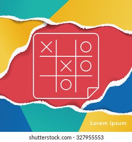 Tic Tac Toe line icon