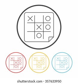 Tic Tac Toe line icon