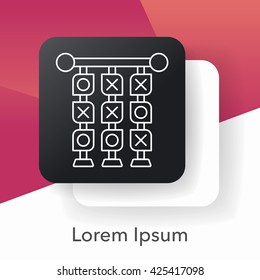 Tic Tac Toe line icon