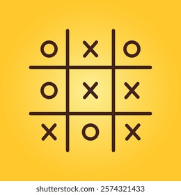 Tic Tac Toe trendy creative beautiful abstract vector illustration colorful useful design.eps