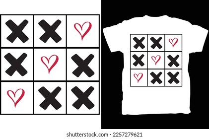 Tic tac Toe , Camisas de San Valentín , Citas de San Valentín , Cute Valentines , Regalo de San Valentín, escrito a mano, Cortar archivo para el cricut