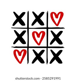 Tic tac Toe, Valentines Day Shirts, Valentine Quotes, Cute Valentines, Valentine Gift, Hand written, Cut File for Cricut, Vector Files for Cricut