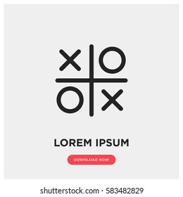 Tic tac toe vector icon