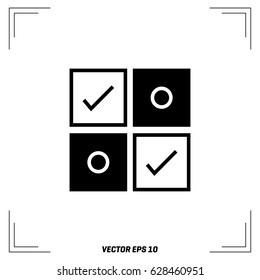Tic tac toe vector icon