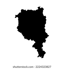 Ticino map, Cantons of Switzerland. Vector illustration.