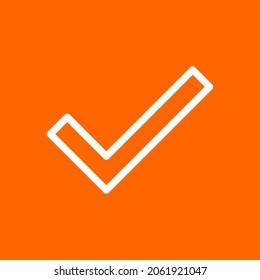 Tick and background as icon