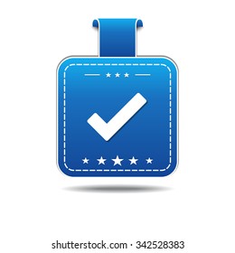 Tick blue Vector Icon Design