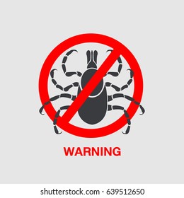 tick borne diseases vector icon logo design